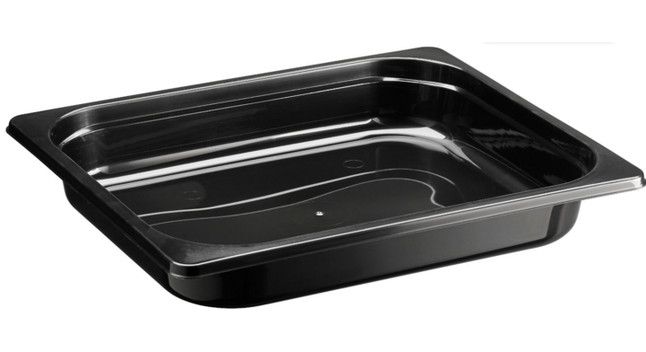 Gastronorm bak, PP, 1/2GN, 325x265x50mm, zwart (150 stuks)