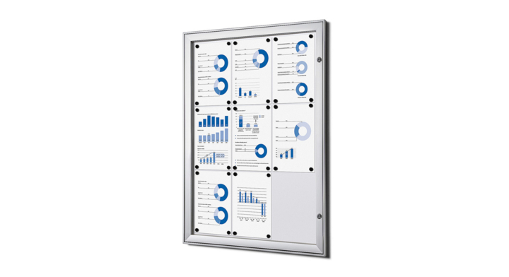 Vitrinebord Quantore luxe indoor zilver 9x a4(scs9xa4)