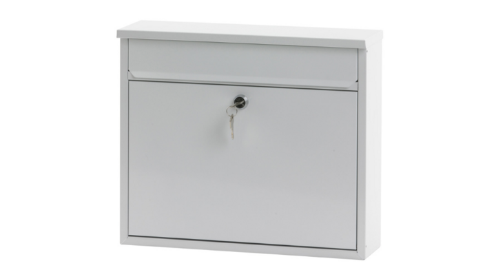 Wandbrievenbus Granadan, 360x110x315 mm, wit, VB 440160