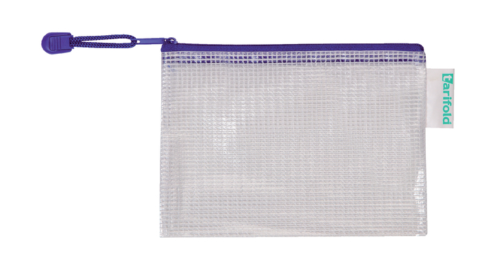 Opbergtas tarifold met rits a6 blauw(509061)