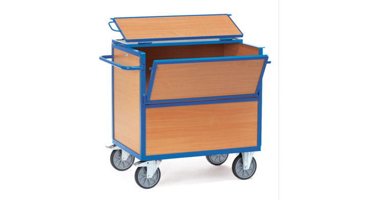 Bakwagen met deksel, 1000x700mm Draagverm. 600kg