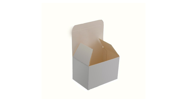 Visitekaartdoosje 90x60x60mm wit met slitjes 100 st