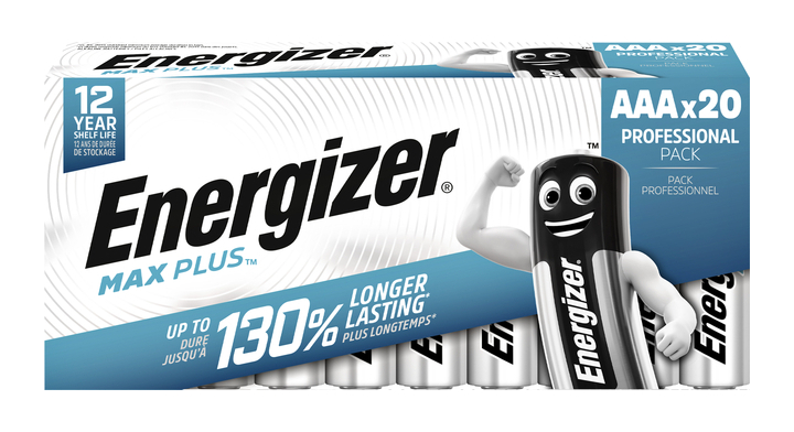 Batterij energizer max plus aaa alkaline 20st