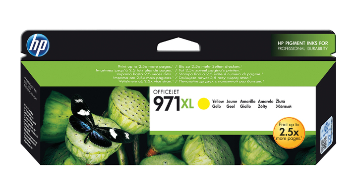 Inkjetcartridge hp cn628ae no 971xl 6.6k geel(cn628ae)