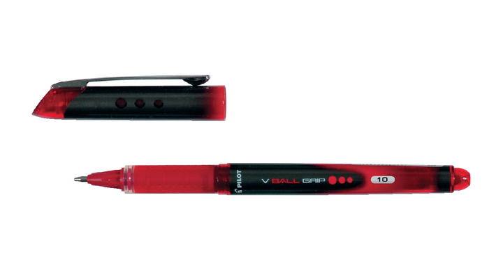 Rollerpen pilot v-ball grip blgp-vb-10 0.7mm rood