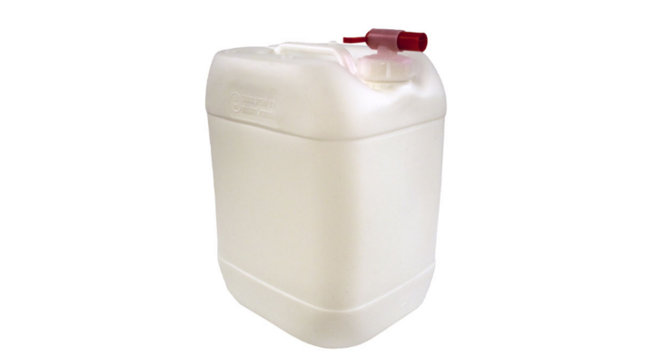 Jerrycan Met Kraandop | 10 Liter | Wit | VB 192717 (4 stuks)