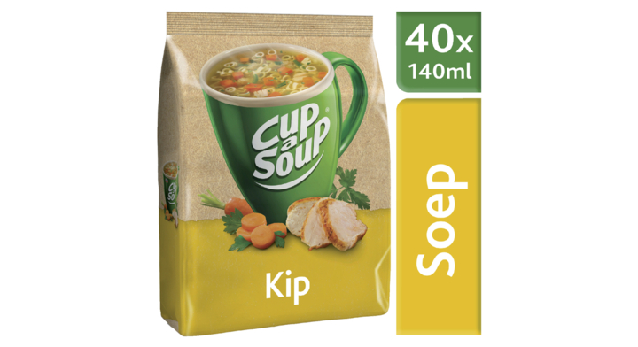 Cup-a-Soup, dispenserverpakking soep, 140ml, kip (40 porties)