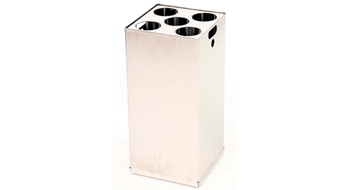 Carro, binnenbak met bekerinzet voor afvalbak 55 liter, aluminium, VB 719761