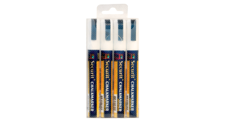 Krijtstift securit sma-510 schuin 2-6mm wit(sma510-v4-wt)