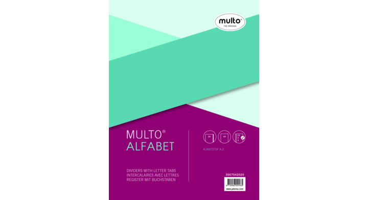 Tabbladen multo 7042020 a4 23r pp a-z grijs