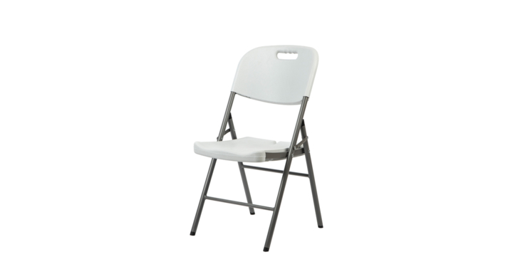 Klapstoel brasq fc200 wit-rvs(8712606)
