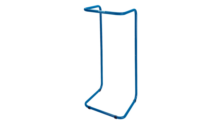 Stalen zakhouder, buisframe, 400 liter, blauw, VB 033683