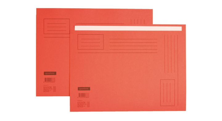 Vouwmap quantore fo ongelijke zijde 250gr rood