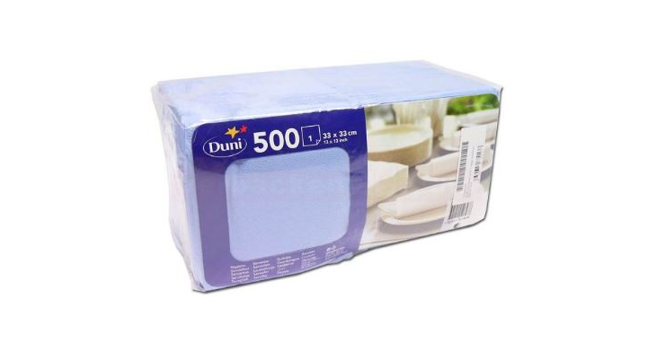 Duni Tissue, servet, 33x33 cm, 1-laags, Azur, 151797 (3000 stuks)  | OP=OP AANBIEDING