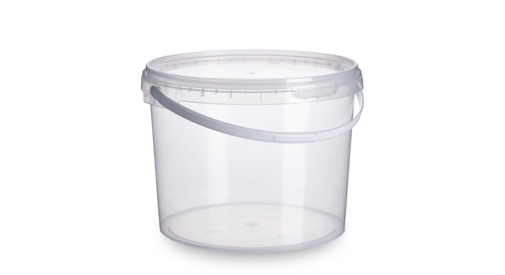 Emmer rond, PP, Ø133mm, 1.1 liter, transparant (2600 stuks)
