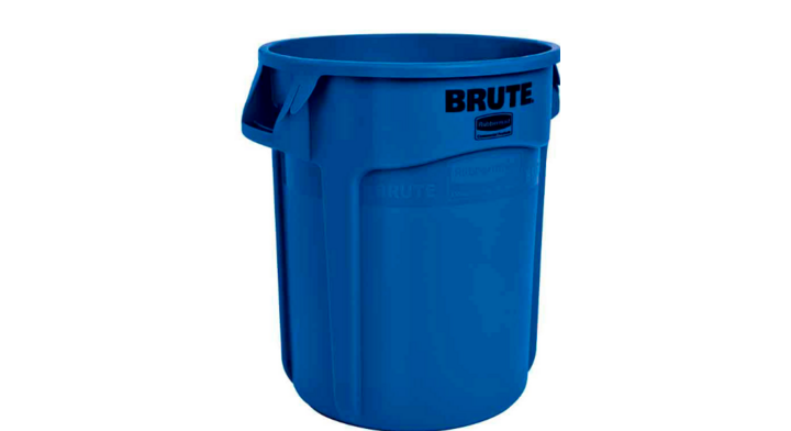 Rubbermaid Brute, ronde afvalbak, 76 liter, blauw, VB 002620