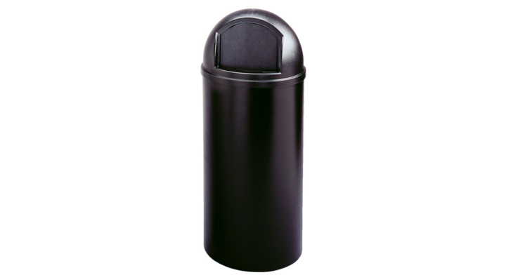 Rubbermaid Marshal, ronde afvalbak, 95 ltr, zwart, VB 008170