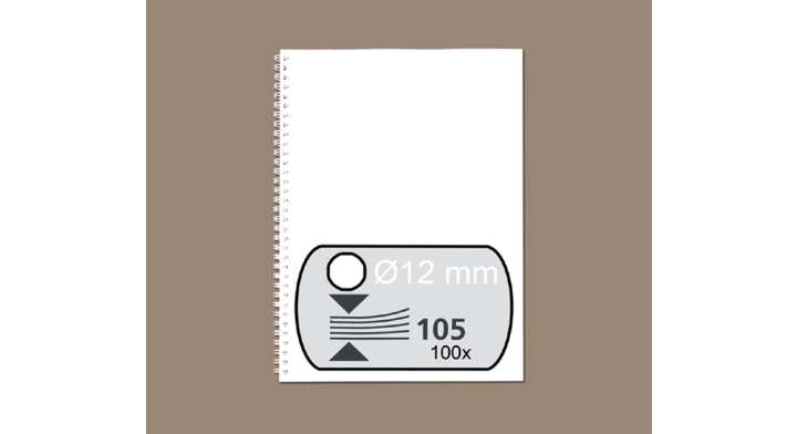 Draadrug fellowes 12mm 34rings a4 wit(53270)