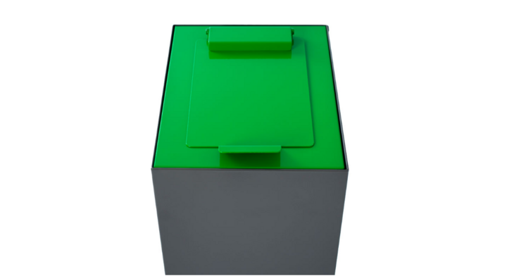 Top Met Klepdeksel Voor Modulaire Afvalscheidingsbak| Groen | VB 946710 - Afvalstroom GFT