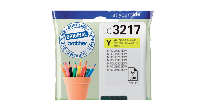 Inkcartridge brother lc-3217 geel(lc3217y)