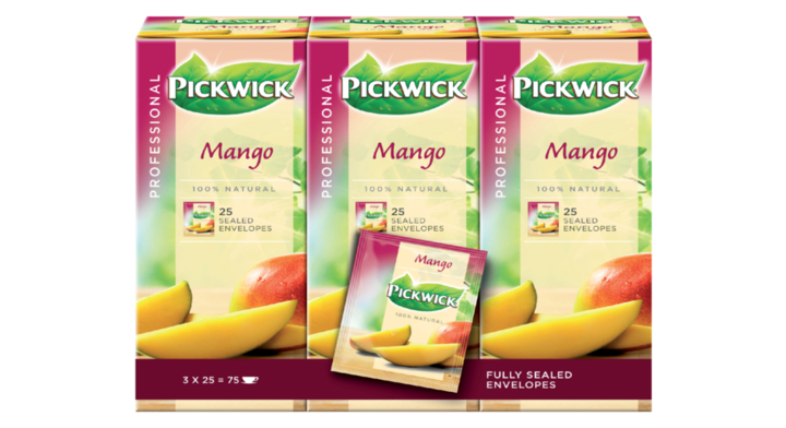 Pickwick Professional, thee, 1.5 gram, mango, 4016834 (25 stuks)