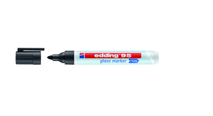 Viltstift edding 95 glasbord zwart(4-95001)