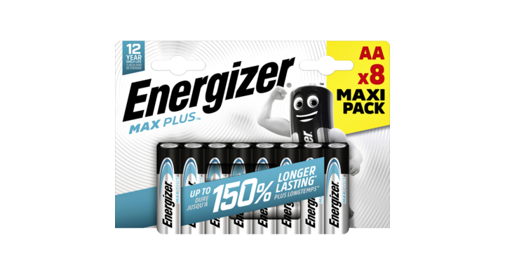Batterij energizer max plus aa alkaline 8st(