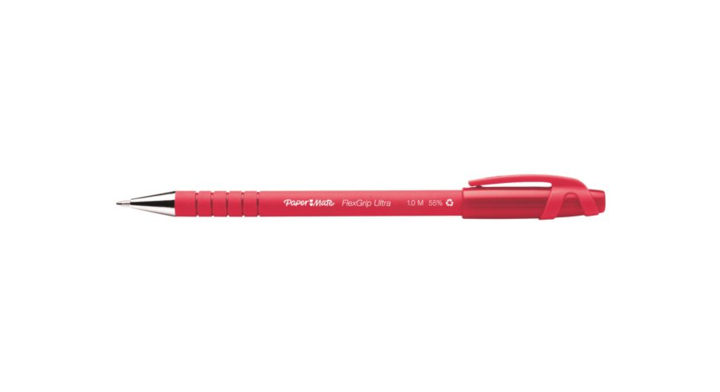 Balpen papermate flexgrip stick medium rood