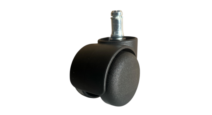 Wiel 50mm onbelast geremd kunststof voor zachte vloer, Set/5