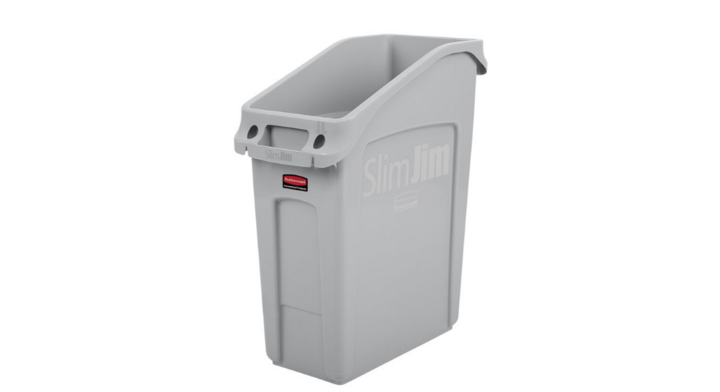 Rubbermaid, Slim Jim afvalbak, 49 liter, grijs, VB 237634