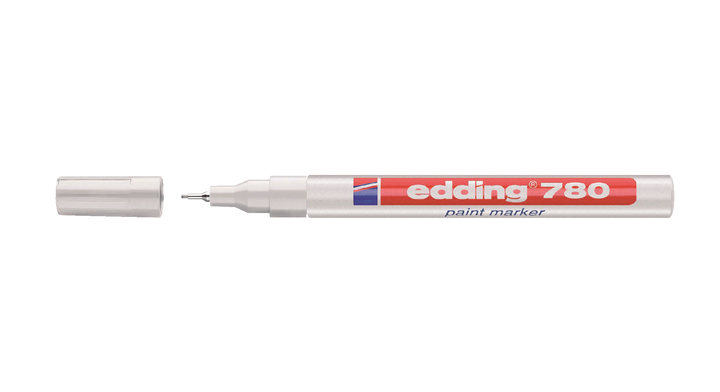 Viltstift edding 780 lak perm rond 0.8mm wit