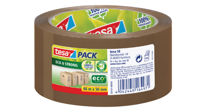 Verpakkingstape tesa 58154 50mmx66m eco bruin(58154-00000-00