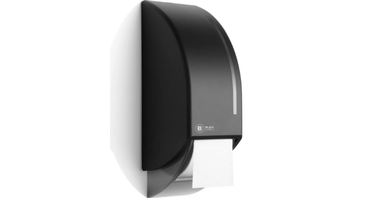 BlackSatino | Traditioneel Toiletpapier Dispenser | CT10 | Zwart | 331940