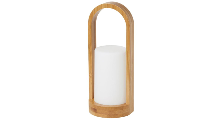 Duni | LED Lamphouder | 240x110mm | Easy Bamboe White | 183179 (4 stuks)
