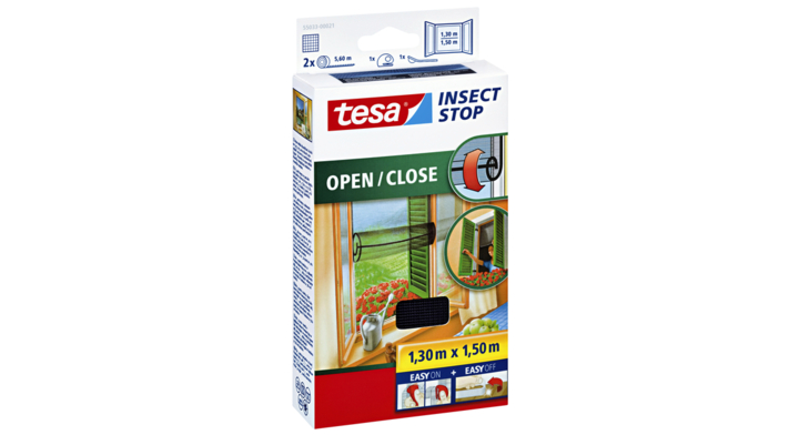 Vliegenhor tesa raam open/dicht 55033 1.3x1.5m(55033-00021-0