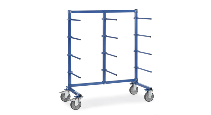 Draagarmwagen met poedercoating en pvc, 2200x800x1807 mm
