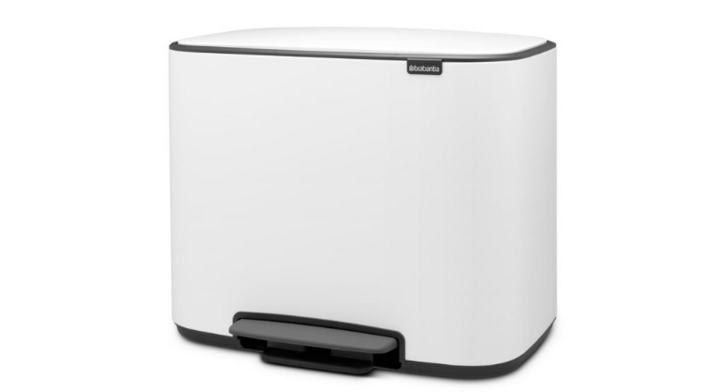 Brabantia, pedaalemmer, 3x11 liter, wit, VB 121005