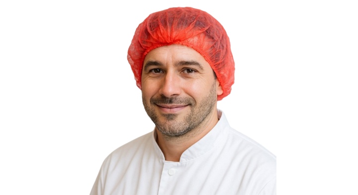 Haarnetje | Non Woven PP | 58cm | Clip Cap | Rood (1.000 stuks)
