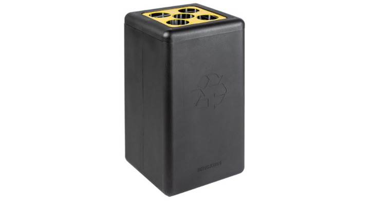 Brickbin, modulaire afvalscheidingsbak, 65 liter, zwart, VB 193325 | bekers