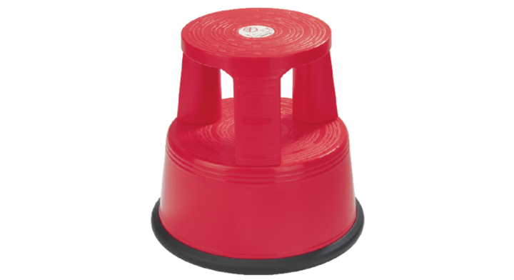 Opstapkruk dahle roll a step plastic rood
