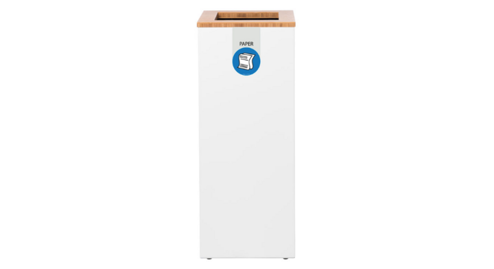 Lune Paxa Medium, modulaire afvalscheidingsbak, 34 liter, wit, VB 730889 | papier