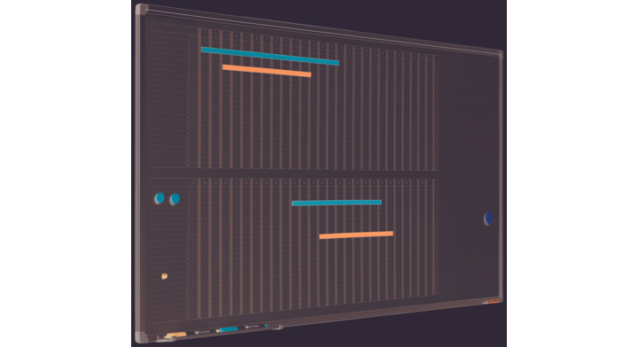 Smit Visual softline planbord, 60x120cm