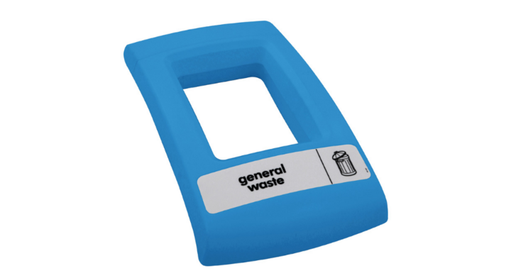 Deksel voor afvalstroom general waste, blauw, VB 063871