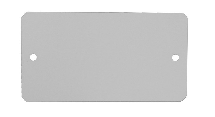 Kunststof Labels Wit 65X120Mm+2 Gaten Ds/1000