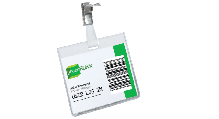 Badge durable 8003 met clip 60x90mm