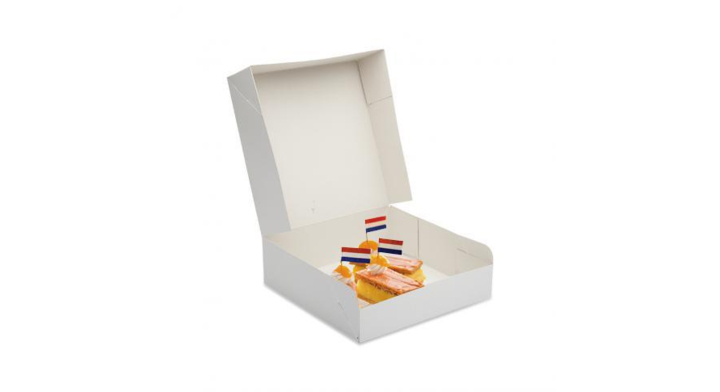 Gebaksdoos, onbedrukt, 21x14x8cm (doos 300 stuks)