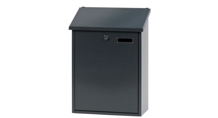Wandbrievenbus Sebastian, 325x160x445 mm, antraciet, VB 440350