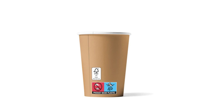 Koffiebeker, 360ml/12oz, 90mm, karton, kraftlook (1000 stuk)