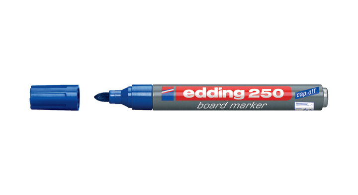 Viltstift edding 250 whiteboard rond 2mm blauw