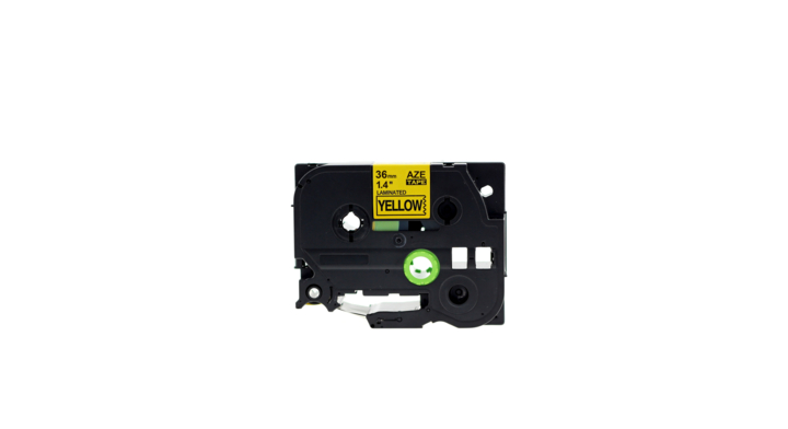 Compatible Lettertape brother p-touch tz661 36mm geel/zwart